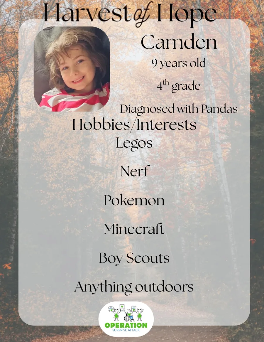 Camden’s Harvest of Hope flyer